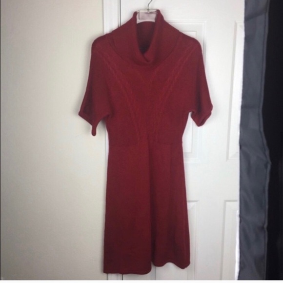 Tahari Knit Dress Cowl Neck Short Sleeves S - Picture 4 of 6